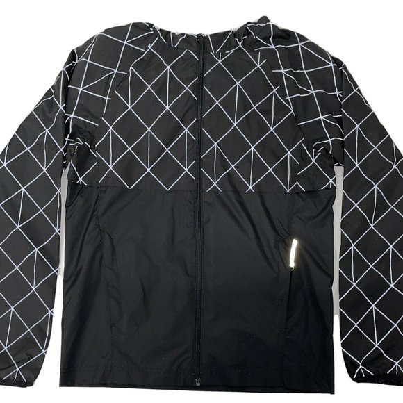 All in Motion Unisex Windbreaker Hoodie Jacket Water Resistant Black Size XS 4/5 - Picture 1 of 2